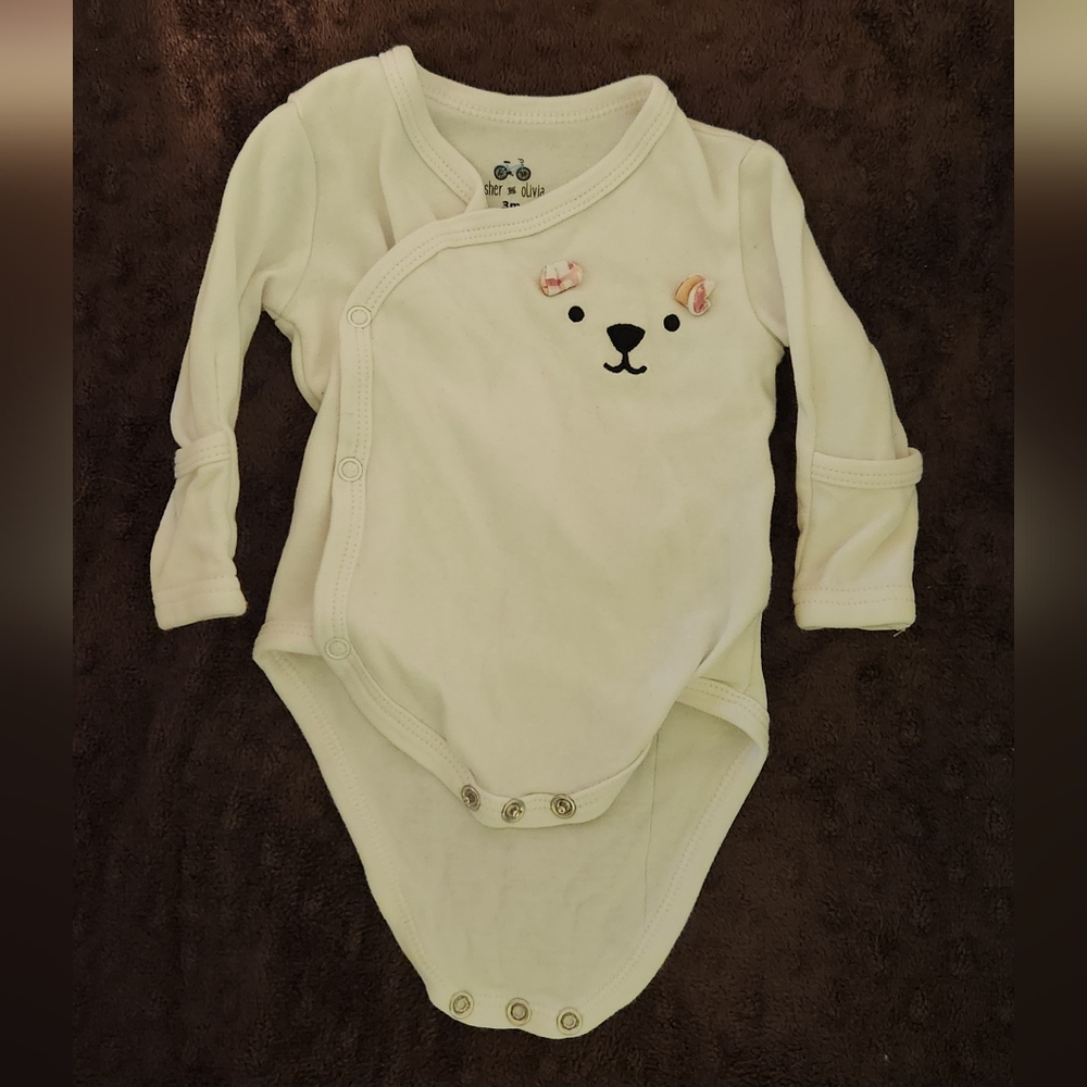 Long sleeve wrap onesie